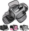 Estarer Soft Sided Pet Carrier Airline Approved, 4 Sides Expandable Collapsible by ESTARER