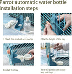 No Mess Bird Feeder Water Dispenser Set, Automatic Parrot Feeder - Image 5