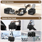 Top and 2 Sides Expandable Cat Carrier 18x11x11, TSA Airline Approved Dog - Image 6