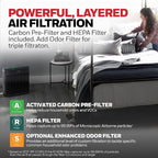 Honeywell HEPA Air Purifier for Home, 1733 Ft² Rooms in 1 hour, Air Quality - Image 8