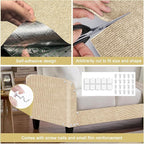 Cat Scratch Mat, 118.5"x15.9" Trimmable Self-Adhesive Cats Scratch Carpet - Image 3