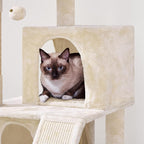 Yaheetech Cat Tree for Indoor Pets, 36in Tower Condo w/Extra Large Perch - Image 8