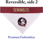 Pets First Collegiate Pet Accessories, Reversible Bandana, Florida State - Image 2