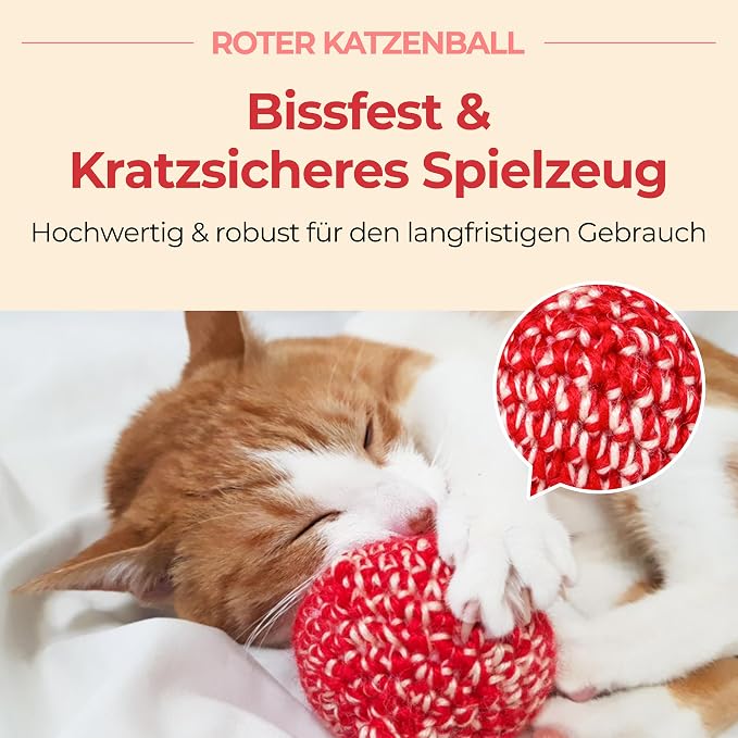 JAYU PET Red Cat Ball - Image 8