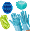 4-Piece Rubber Pet Grooming Kit by Unknown
