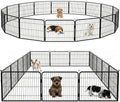 BestPet Dog Playpen 24 Inch 16 Panels Heavy Duty Metal Pet Exercise Pen Indoor by BestPet