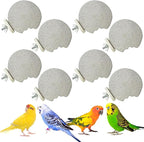 PINVNBY 8 PCS Bird Perch Parrot Beak Grinding Stone Calcium Mineral Parrot by PINVNBY