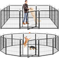 Dog Playpen Outdoor Extra Wide 12 Piece Panels Heavy Duty Dog Fence 32" Height by Committedtobetterpetlife