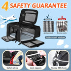 Petskd Top and Side Expandable Pet Carrier 18x11x11 Inches Delta United Airline - Image 5