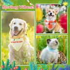 Sweetude 100 Pcs Spring Plaid Dog Bandanas Bulk - Image 2