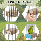 Skyygemm 2 Pieces Parrot Toy Bird Chew Cage Accessories Flat Perch Bird Paw - Image 5