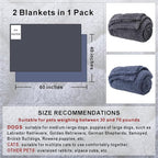 2 Blankets, Dog Cat Pet Blanket, Soft Warm Fleece, - Image 2
