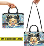 Personalized Pet Mom Leather Handbag – Custom Name Dog Cat Photo Purse - Image 4