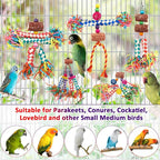 LifeIdeas Bird Shredding Toys, Colorful Bird Foraging Toys - Image 6