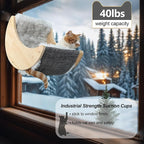 Window Cat Beds with Ultra Plush Hammock, Moon Shelves Mounted with Strong - Image 5