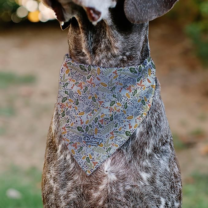Disney Pet Bandana Winnie The Pooh Smiling Face Foliage Collage Multi Color - Image 5