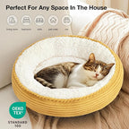 Love's cabin Round Donut Cat and Dog Cushion Bed, 20in Pet Bed - Image 6