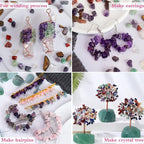 Rose Quartz Healing Crystal Chips Bulk Gemstones Sets Tumbled Crushed Stones - Image 4