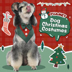 FUAMEY Dog Tuxedo Christmas for Small Dogs, Dog Formal Suit Dogs Attire Pet Bow - Image 2