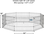 MidWest Homes for Pets Folding Metal Puppy / Dog Exercise Pen, Indoor/Outdoor - Image 4