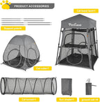 Catio Outdoor Cat Enclosure, 3-in-1 Extra Large Portable Cat Playpen - Image 7