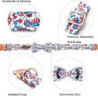 Lionheart glory American Flag Dog Collar, 4 of July Dog Bow Collar Heavy Duty - Image 2