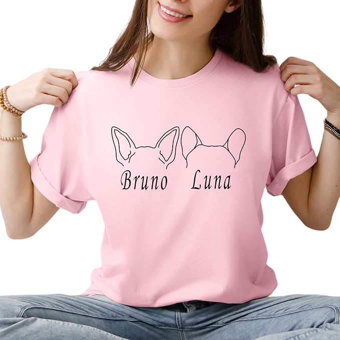 Custom Dog Mom Shirt for Women Pet Ears Sweatshirt - Image 8