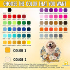 Custom Pet Face Photo Name Floral Sticker Personalized Text Image Animal Flower - Image 2