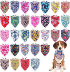 30 Pcs Paisley Bandanas for Dog Polyester Print One Side Bandana Bulk for Small by Bestwishforyou