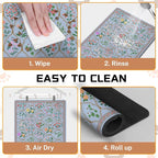 Absorbent Pet Dog Bowl Mat for Food and Water, Pet Cat Food Feeding Mat - Image 6