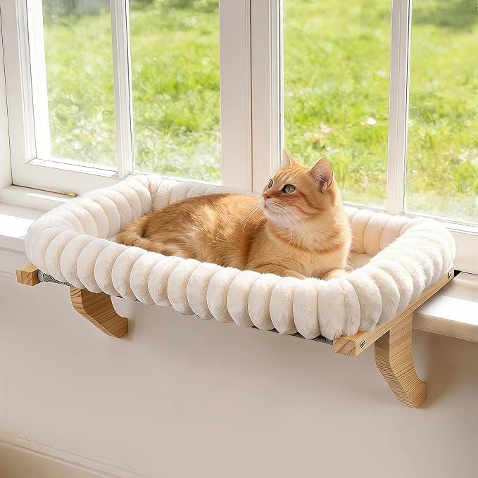 Cloud-Cuddle Cat Perch for Window Sill by Zoratoo