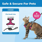 Voyager Escape-Proof Step-in Lock Cat Harness & 5ft Neoprene-Handle Leash Set - Image 2