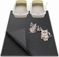 Cat Litter Box Mat: 36"x 30" Waterproof Kitty Cat Litter Trapping Mat, by Createabetterlifeforyou