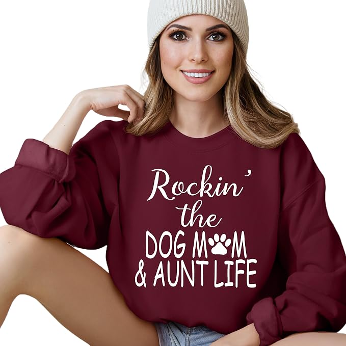 Custom Dog Mom Shirt for Women Pet Ears Sweatshirt by CustomUnique