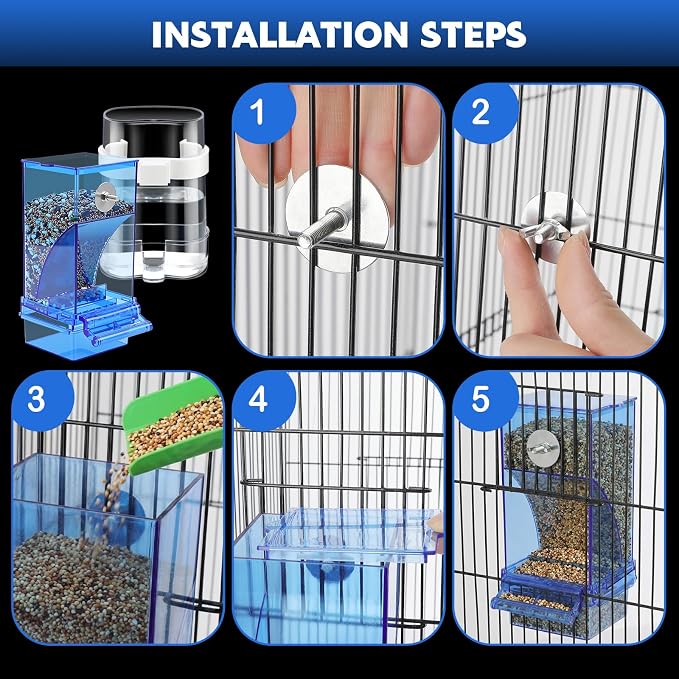 Yaomiao 8 Pcs No Mess Small Bird Feeders - Image 4
