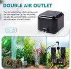 hygger Quiet <30dB Aquarium Air Pump, Adjustable Low Decibel Oxygen Fish Tank - Image 4