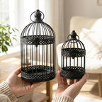 VELA LANTERNS Bird Cage Decor Candle Holder Lantern Decorative Table - Image 4