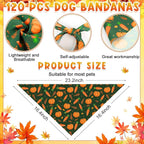 Sanwuta 120 Pcs Thanksgiving Fall Bandanas - Image 2