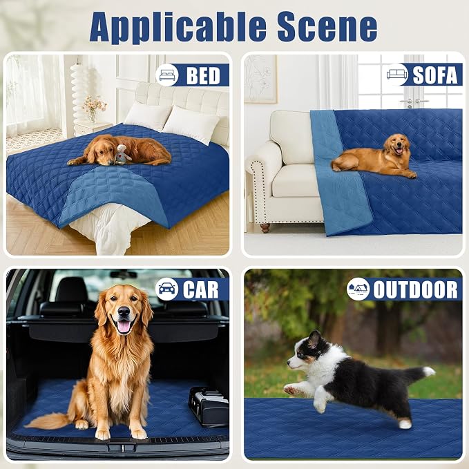 Smiry Waterproof Dog Bed Cover Blanket 30x53, Soft Reversible Pet Blanket - Image 5