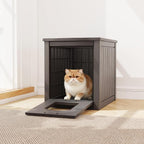 Litter Box Enclosure, Waterproof & Weatherproof Plastic Cat House - Image 3