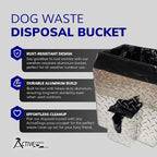 ActiveDogs Dog Poop Bucket Pet Waste Container - Image 2