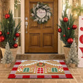 Tinideya 2 Pcs Door Mat Welcome Non Slip Coir Mats Floor Layering Doormats by Tinideya