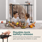 Cumbor 29.7-40.6" Baby Gate for Stairs, Baby Essential Safety Gate, Mom's - Image 4
