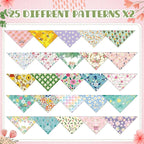 Kacctyen 50 Pcs Spring Dog Bandanas Bulk Bandanas - Image 6