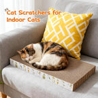 PatiencET Cardboard Cat Scratcher Pads, Double-Sided, Catnip Included, - Image 6