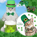 Kacctyen 18 Pcs St. Patrick's Day Cat Collars Bulk Holiday Cat Collars - Image 3