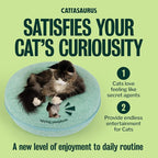 Cattasaurus Peekaboo Cat Cave, Extra Spacious - Image 5
