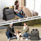 BAGLHER Pet Travel Bag, Double-Layer Pet Supplies Backpack, Pet Travel Backpack - Image 7