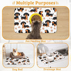 Dog Bowl Mat, Dog Dachshund Pet Feeding Mat - Image 7
