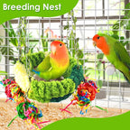 KATUMO Conure Nest, Bird Breeding Bed Cockatiel Snuggle Nest Parakeet Swing Bed - Image 4